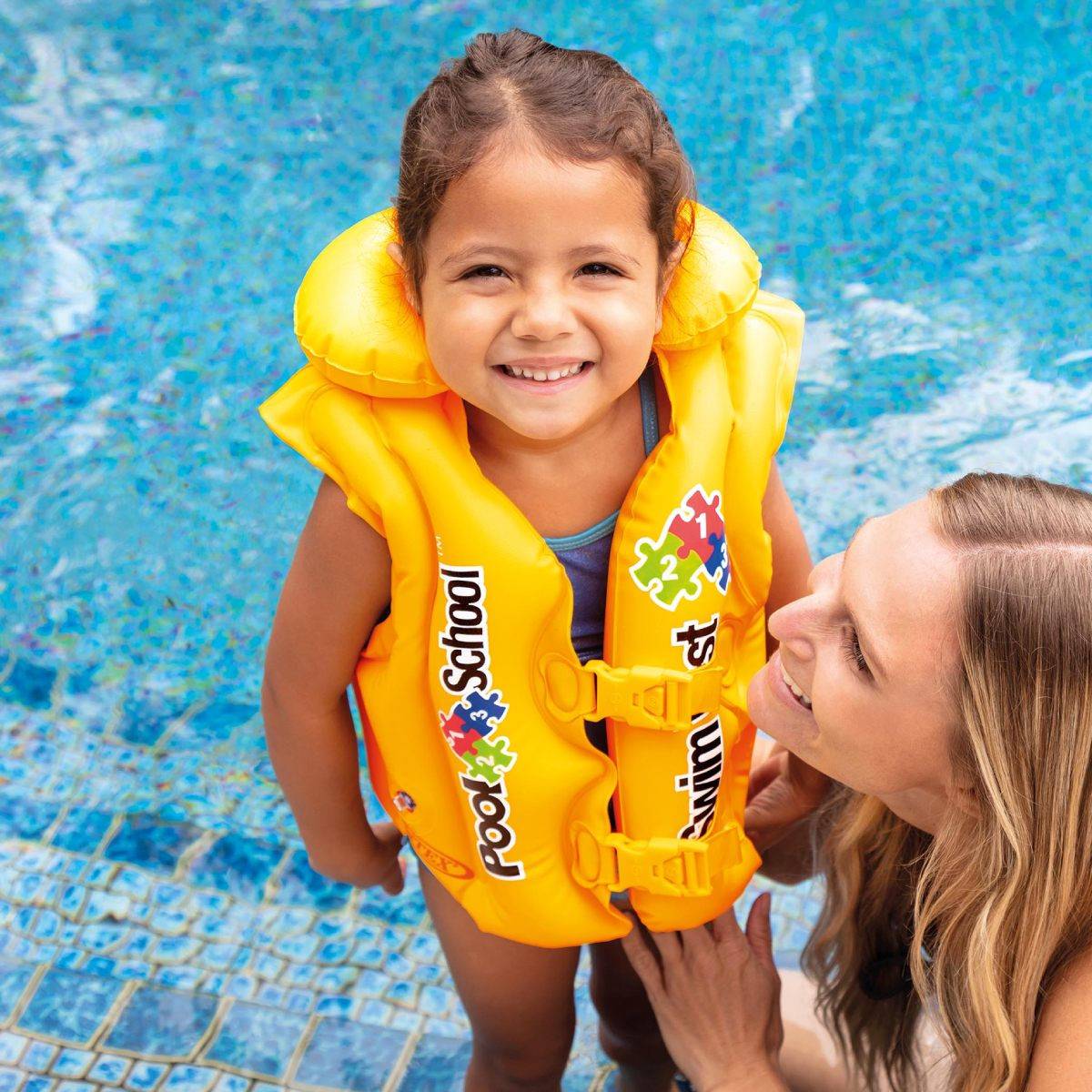 Gilet de Natation "Pool School" 50cm Jaune - Image 2