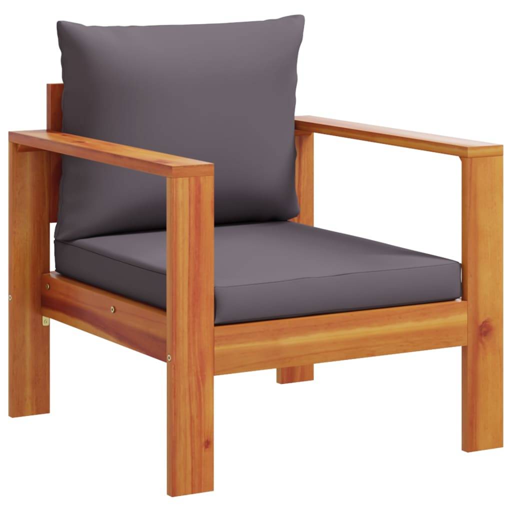 Vidaxl - Salon de jardin avec coussins 3 pcs bois massif d'acacia vidaXL 3214846 - Image 8