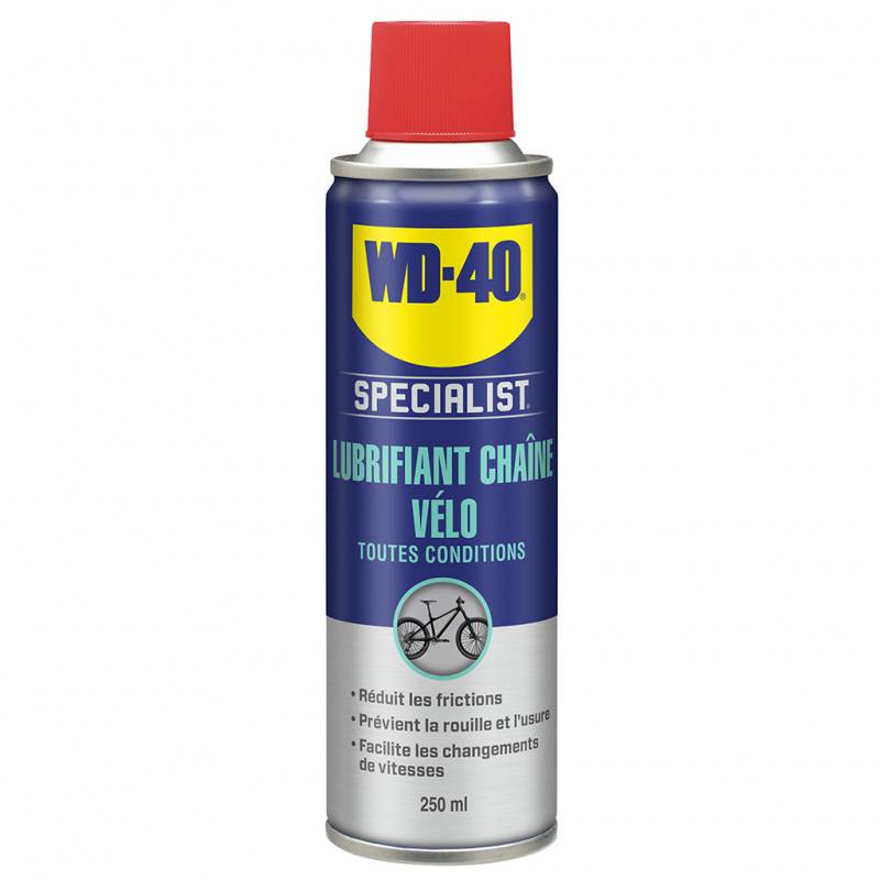 Lubrifiant Chaîne Vélo toutes conditions 250ml WD-40 SPECIALIST - Image 1