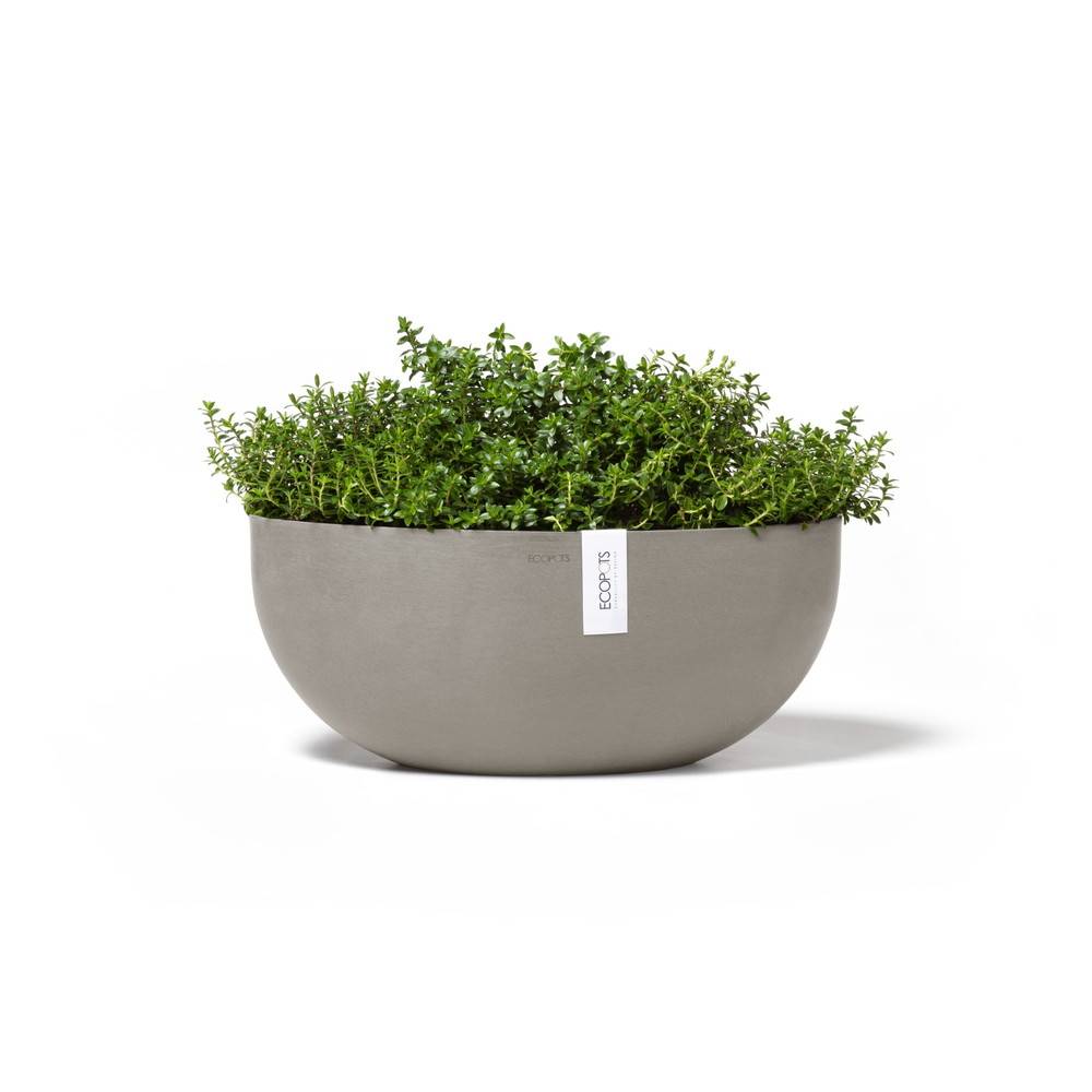 Ecopots - Pot Ovale Sofia Big 43 Taupe + réservoir d'eau - 43 x 25 x H. 17,5 cm - 8,2 L ECOPOTS - Imagen 3