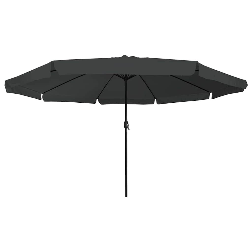 Parasol de jardin polyester et acier couleur anthracite 394 x 394 x 248 cm - PANGIVO - Image 3