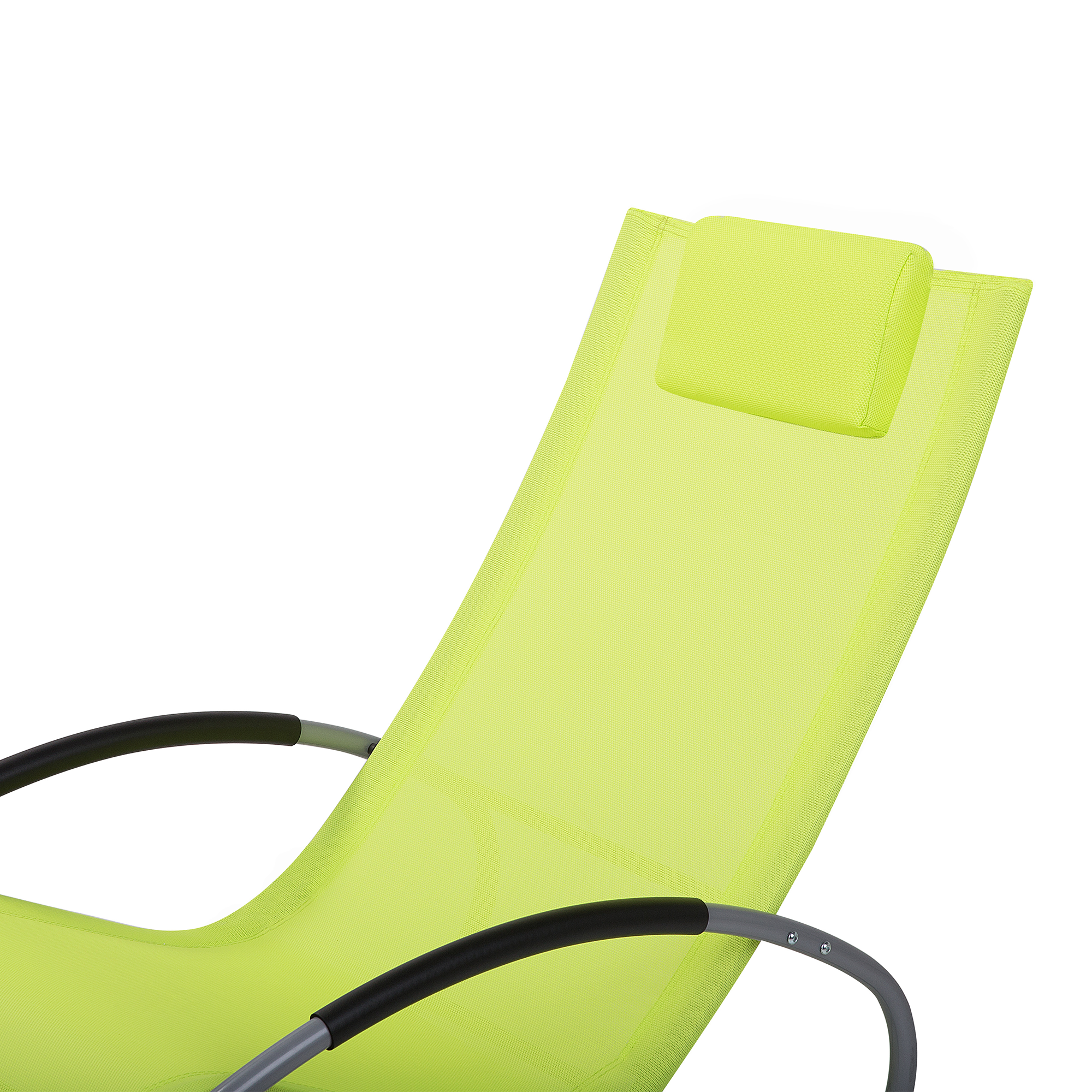Beliani - Chaise longue Acier Vert citron CAMPO - Beliani - Imagen 7