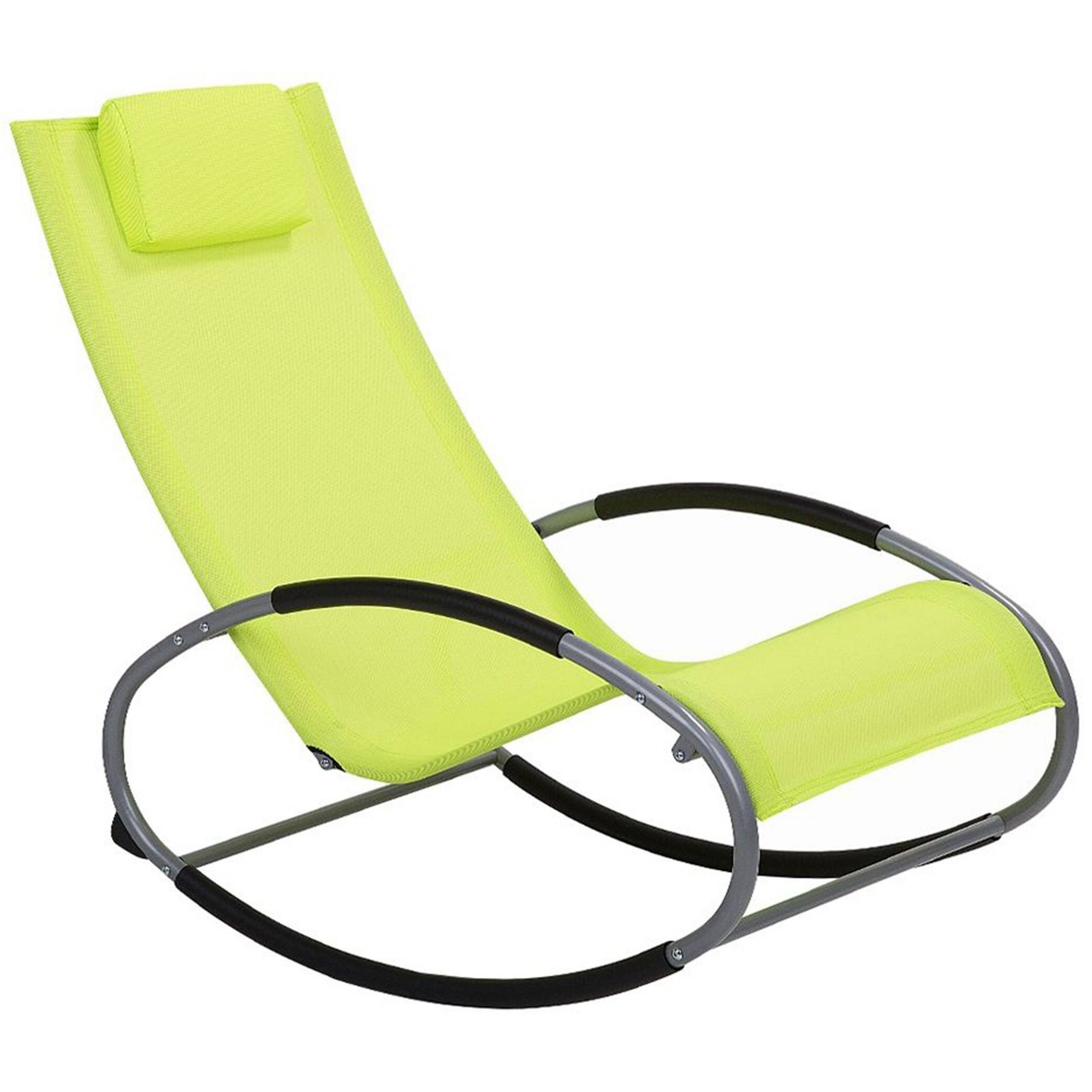 Beliani - Chaise longue Acier Vert citron CAMPO - Beliani - Imagen 2
