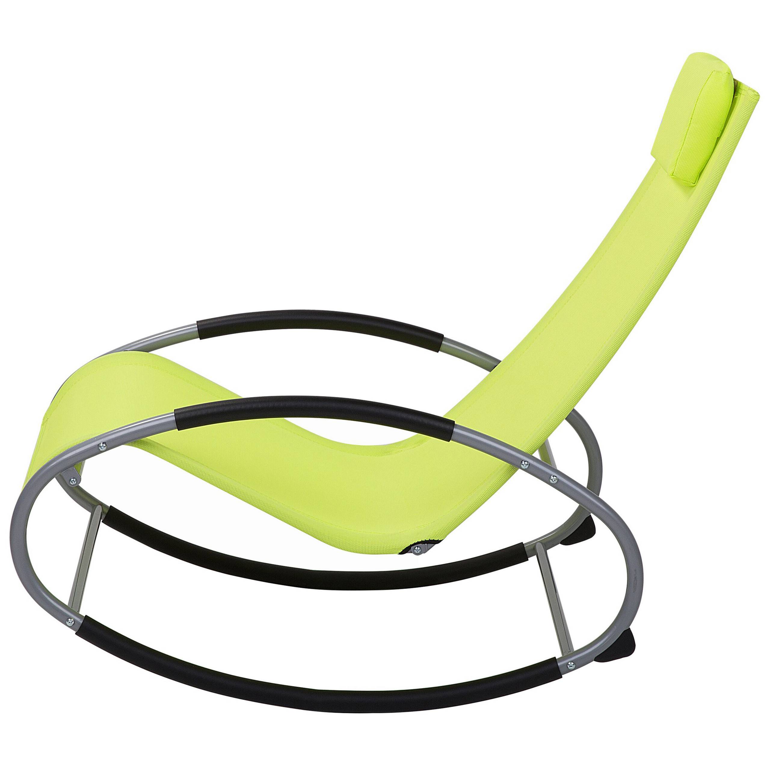 Beliani - Chaise longue Acier Vert citron CAMPO - Beliani - Imagen 5