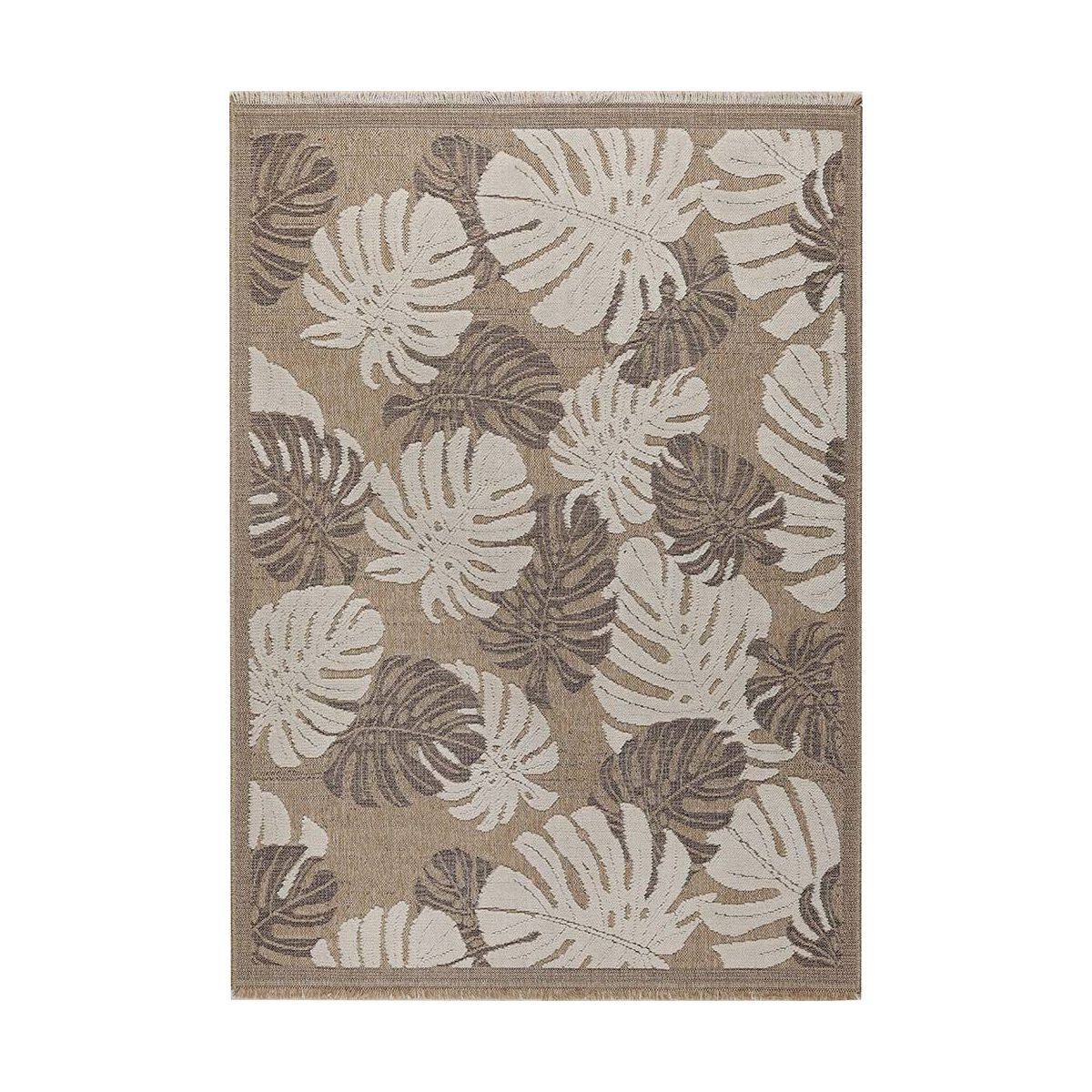 Jardindeco - Tapis intérieur extérieur aspect jute marron Tijuana 9062 180 x 67 cm - Imagen 1