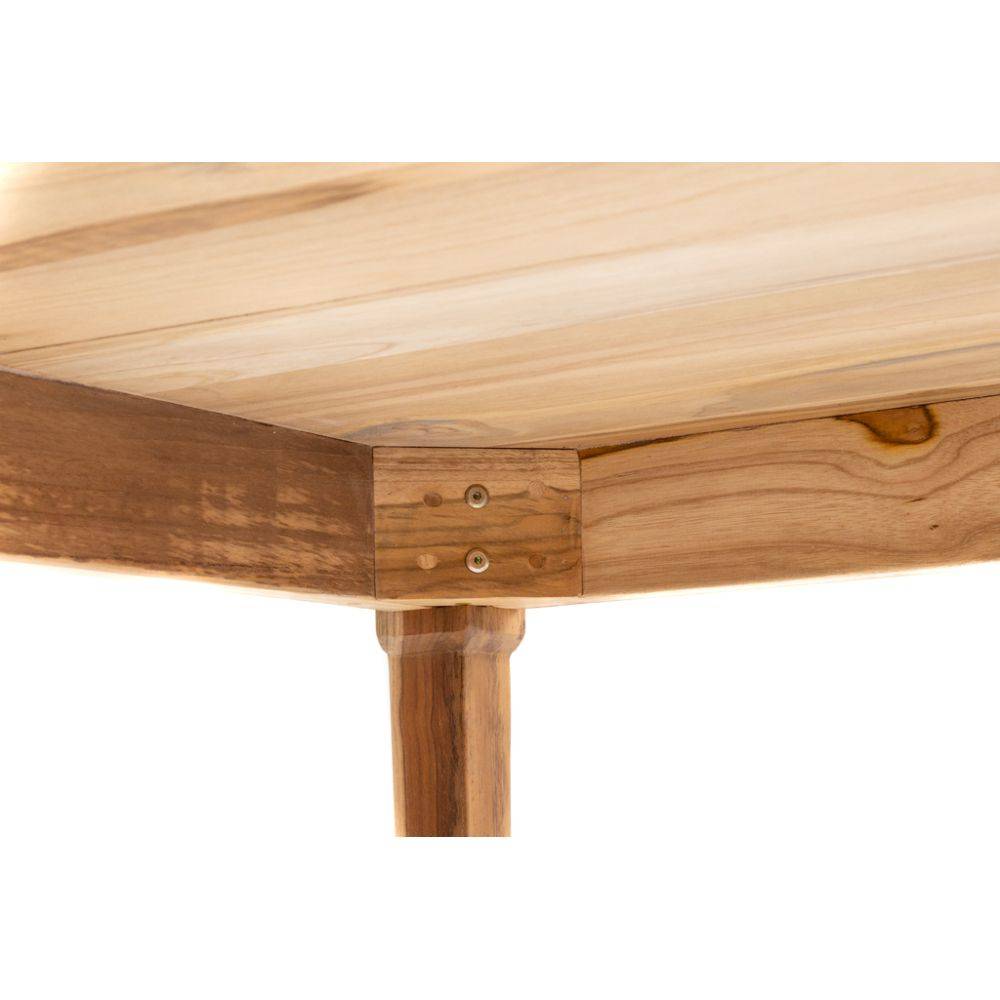Aubry Gaspard - Table en teck naturel 2 - Imagen 4