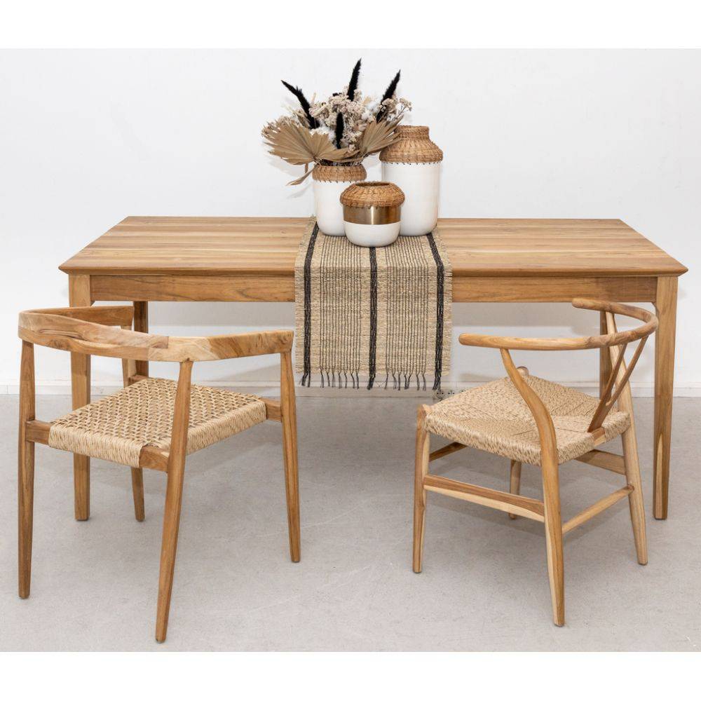 Aubry Gaspard - Table en teck naturel 2 - Imagen 2