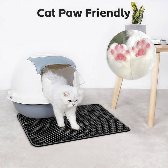 Tapis de Litière pour Chat à Double Couche en Nid d'Abeille - Image 3