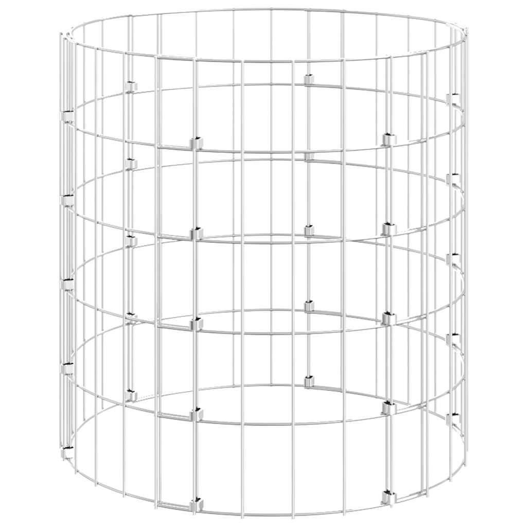 Poteau à gabion circulaire acier galvanisé Ø50 x 50 cm - PANGIVO - Image 2