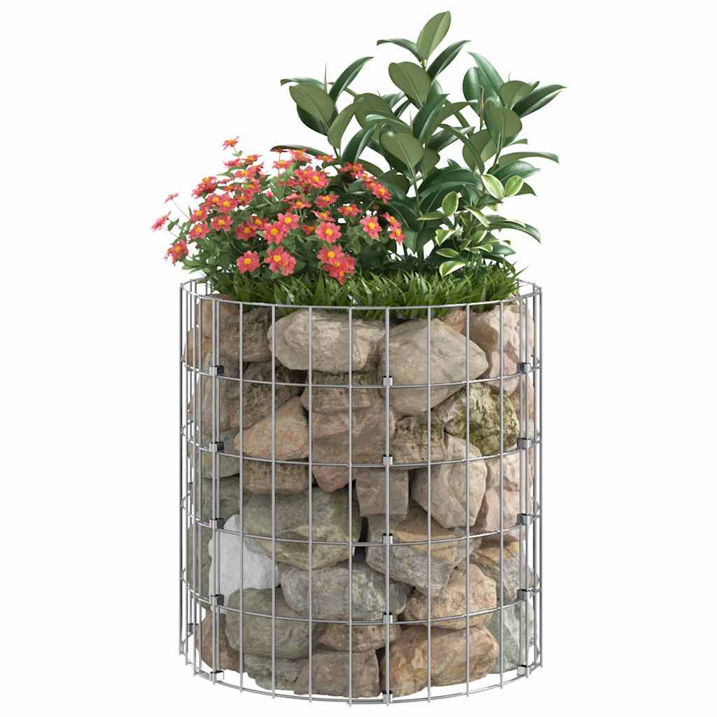Poteau à gabion circulaire acier galvanisé Ø50 x 50 cm - PANGIVO - Image 5