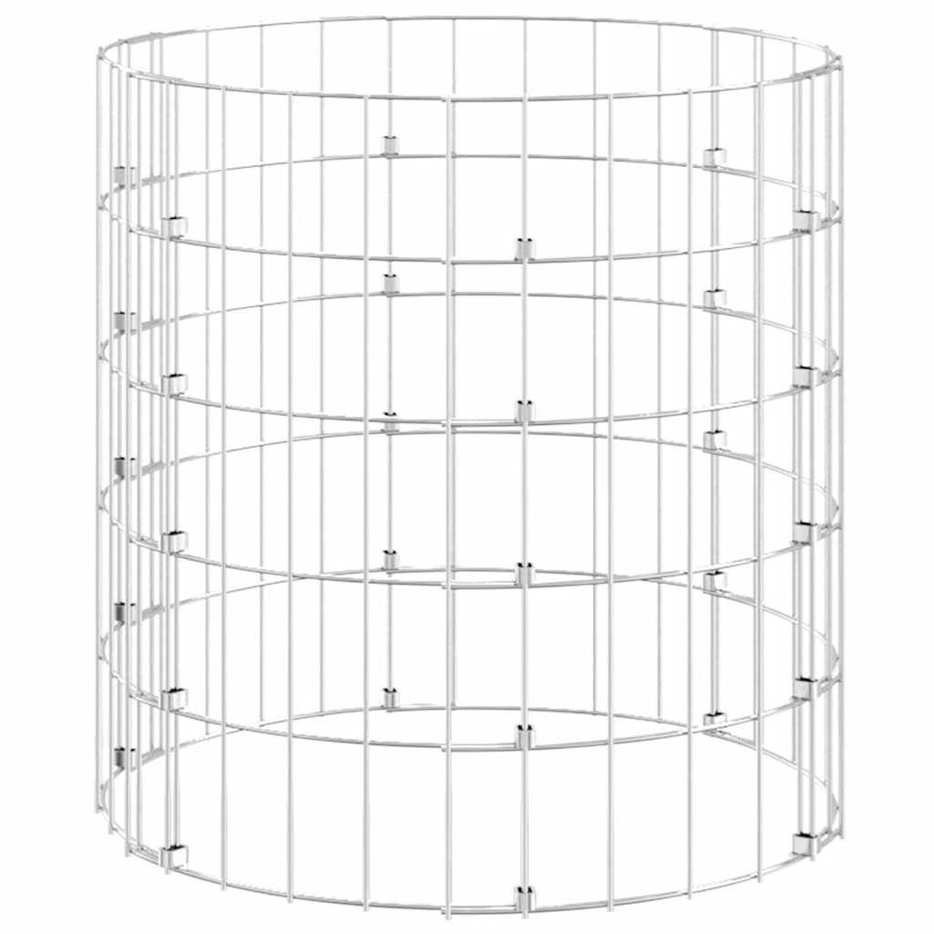 Poteau à gabion circulaire acier galvanisé Ø50 x 50 cm - PANGIVO - Image 3