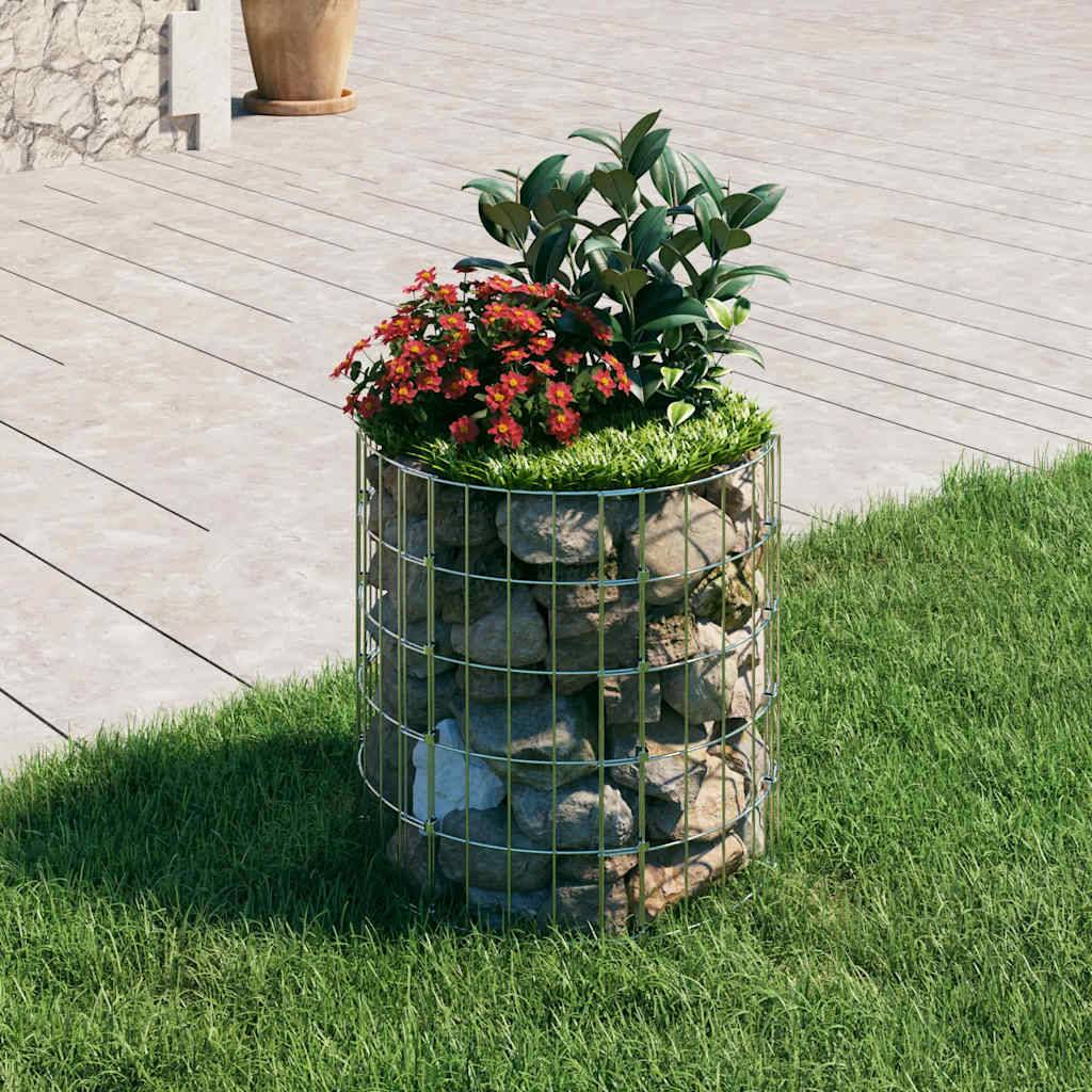 Poteau à gabion circulaire acier galvanisé Ø50 x 50 cm - PANGIVO - Image 1