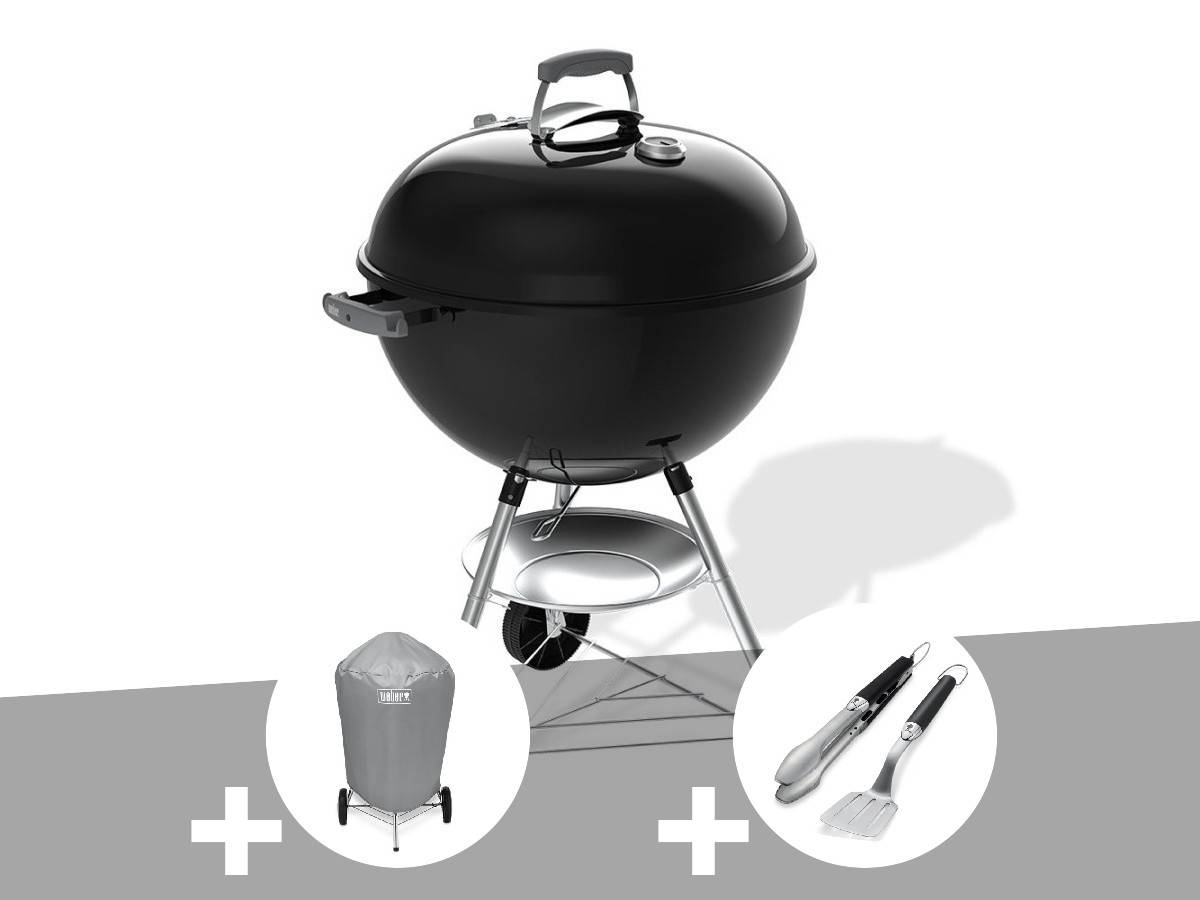 Weber - Barbecue à charbon Original Kettle 57 cm + Housse + Kit ustensiles Premium 2 pièces - Weber - Image 1