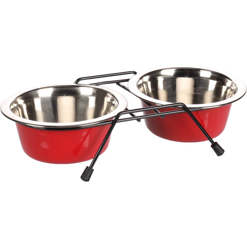 Ecuelle duo ø 13 cm 380 ml avec support Arjun  S pour chien - Imagen 4
