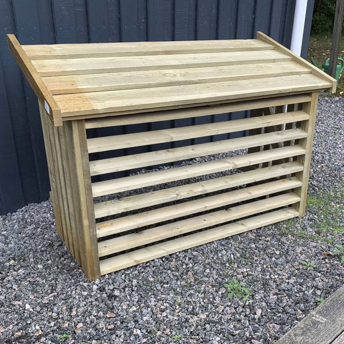 Cache climatisation 116x56x78cm - bois autoclave - Naturel - Imagen 2