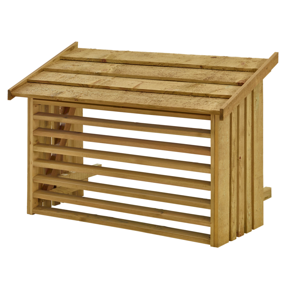 Cache climatisation 116x56x78cm - bois autoclave - Naturel - Imagen 1
