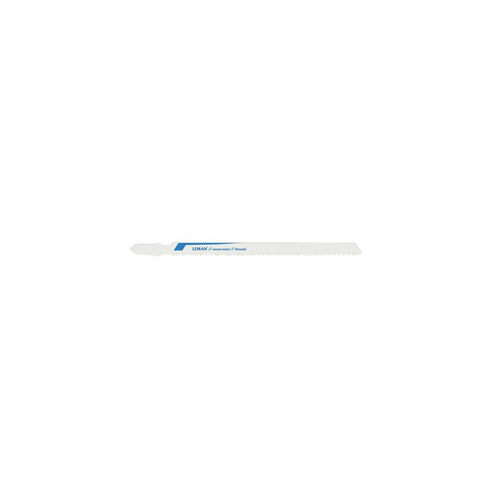 5 lames de scie sauteuse bi-métal - Lu. 110 mm pas 1.8 mm - coupe droite pour inox - LEMAN - 7001.05 - Imagen 1