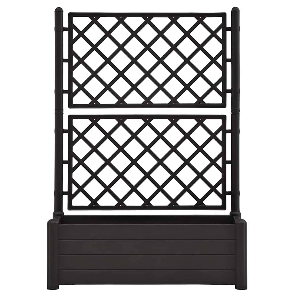 Vidaxl - Jardinière avec treillis 100x43x142 cm PP Anthracite vidaXL 313985 - Image 5