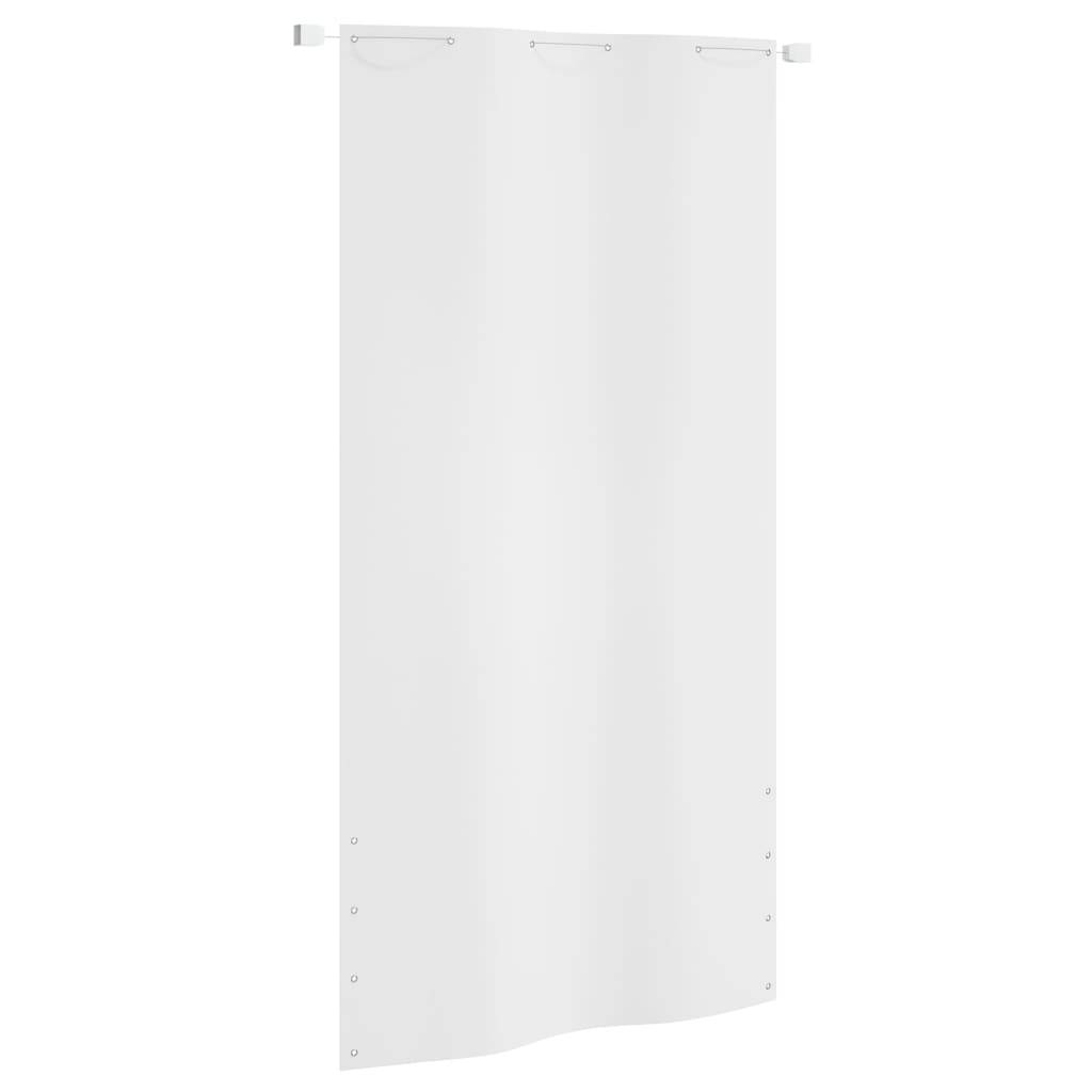 Helloshop26 - Écran de balcon brise pare vue protection confidentialité 120 x 240 cm tissu oxford blanc - Imagen 1