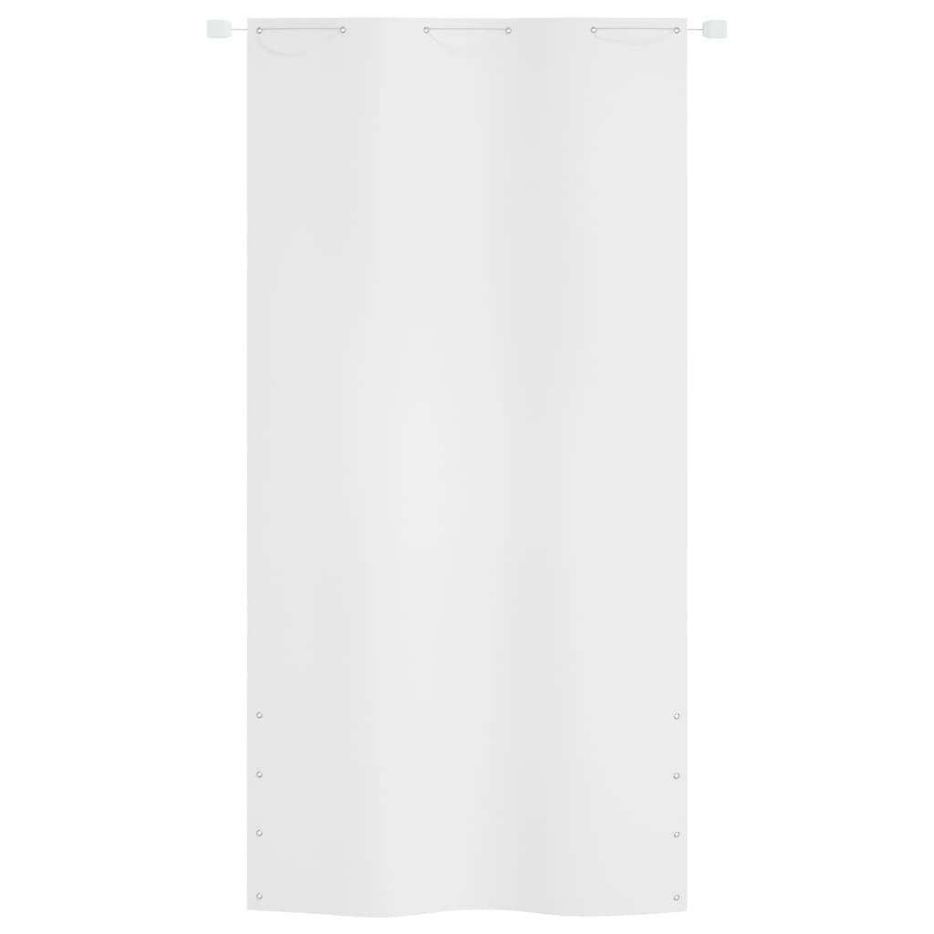Helloshop26 - Écran de balcon brise pare vue protection confidentialité 120 x 240 cm tissu oxford blanc - Imagen 2