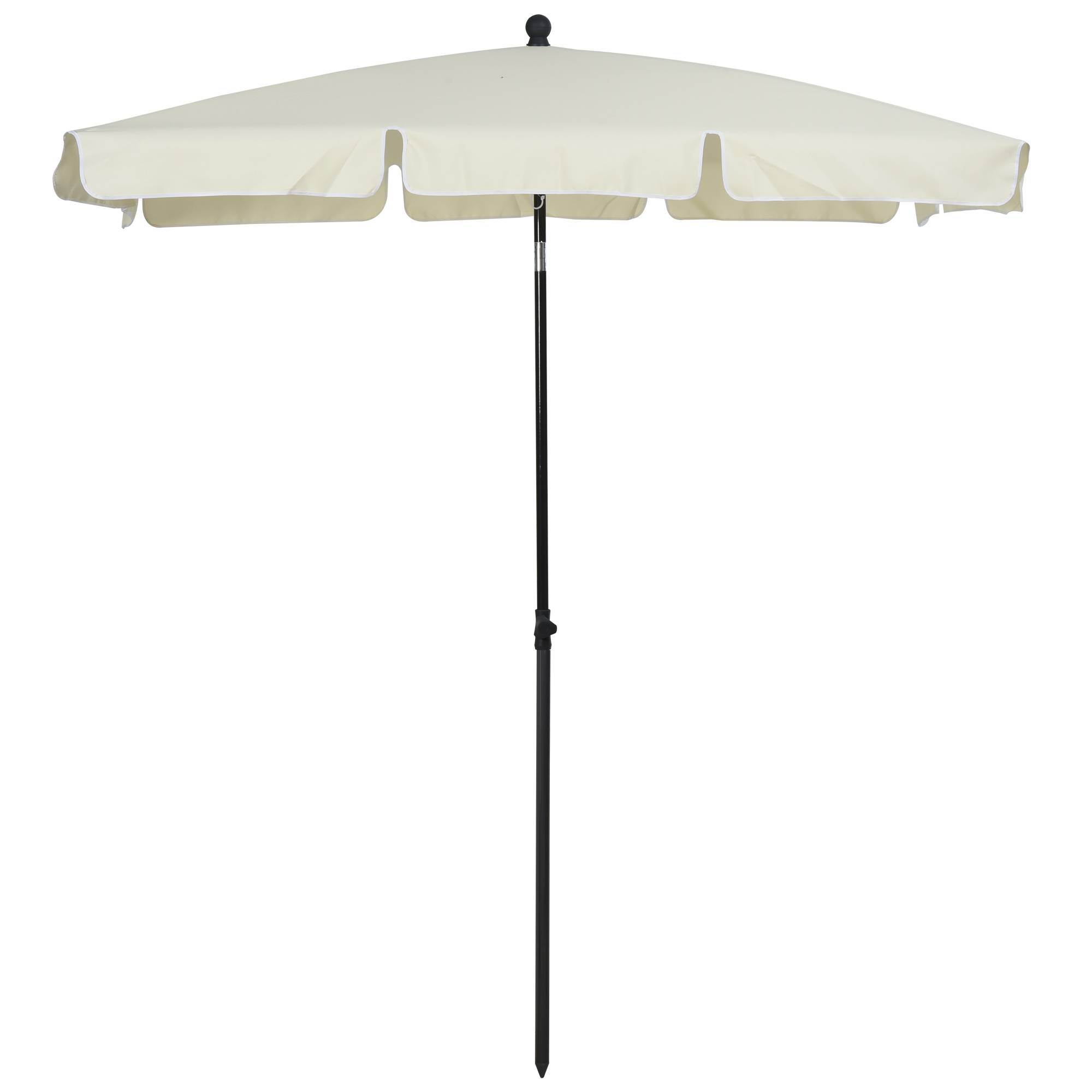 ComfortXL - Parasol Rectangulaire Aluminium pour Jardin Terrasse Inclinable 198x130 cm Beige - ComfortXL Outdoor Living