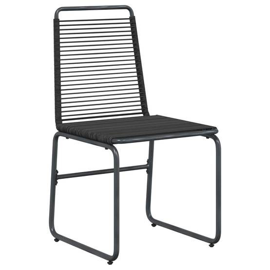 Chaises de jardin rotin noir 48 x 55 x 89.5 cm - PANGIVO - Image 3