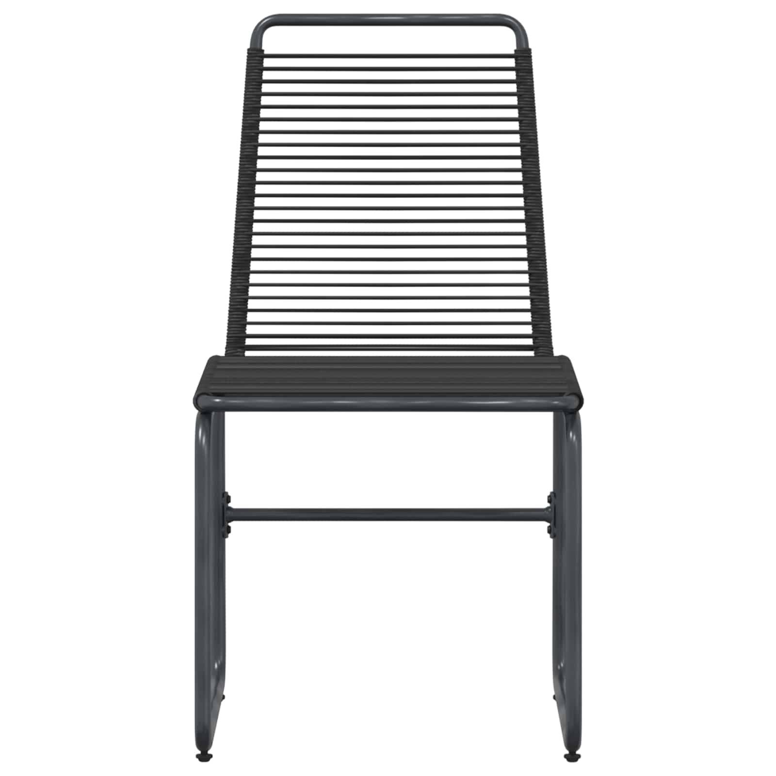 Chaises de jardin rotin noir 48 x 55 x 89.5 cm - PANGIVO - Image 4