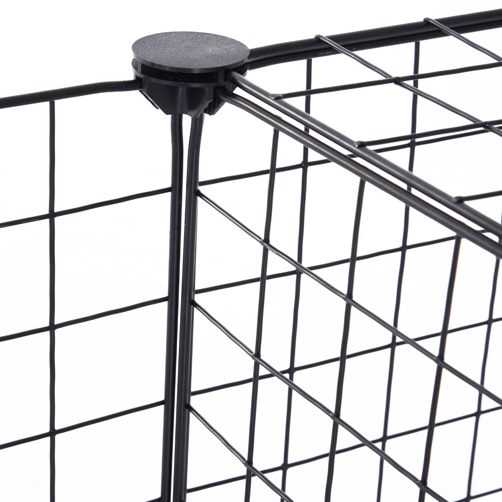 Parc pour petits animaux, métal, noir, 106 x 73 x 36 cm - PANGIVO - Image 7