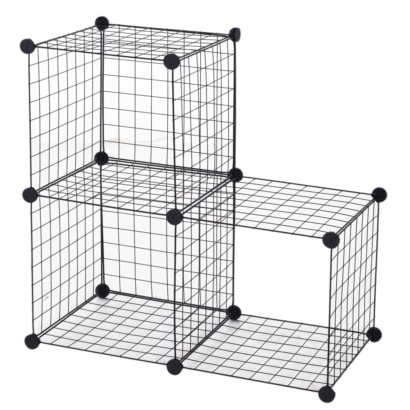 Parc pour petits animaux, métal, noir, 106 x 73 x 36 cm - PANGIVO - Image 8