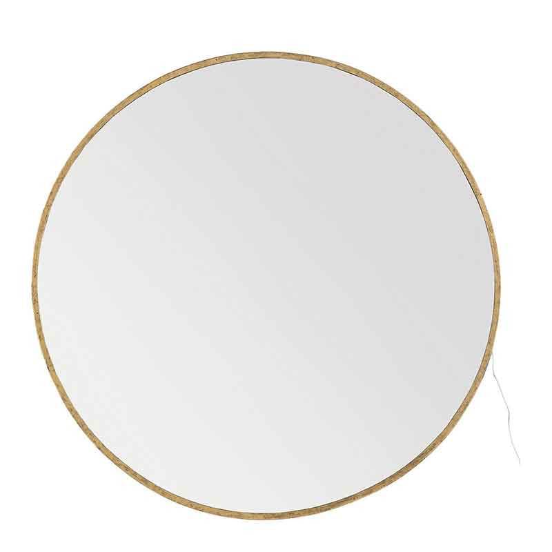 Miroir Victoria rond LED doré 90x3cm - Image 2