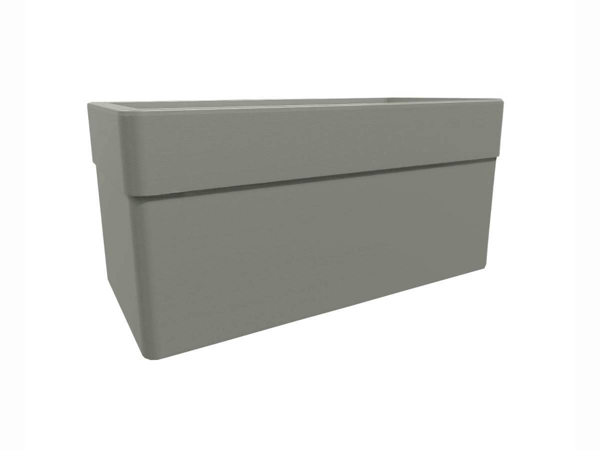 Eda - Jardinière rectangulaire Carel taupe 78 x 39 x 39 cm - 63 L - Eda - Image 1