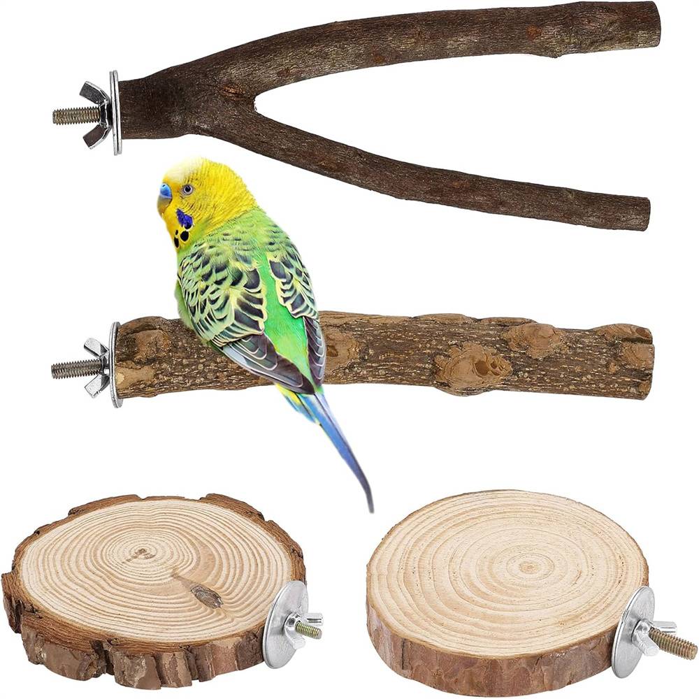 DtopbuyAge - Perchoirs en bois naturel pour cage à oiseaux DtopbuyAge - Image 1