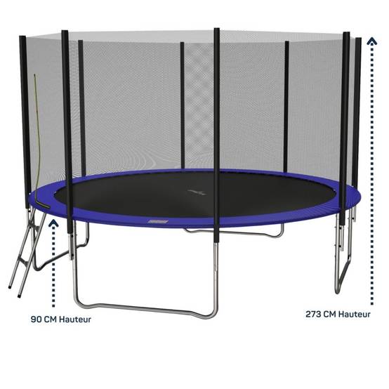 Trampoline pour enfant Jump4Fun Deluxe filet extérieur -14FT (427 cm) JUMP4FUN - Image 2