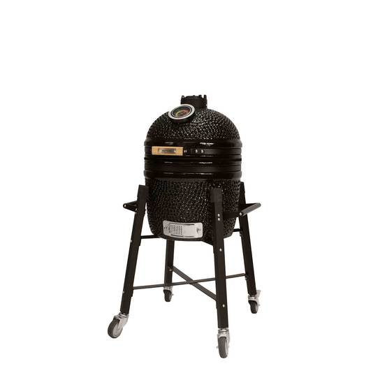 Barbecue kamado avec chariot Patton Premium 15" - Grille Ø 34 cm - Noir - Image 4