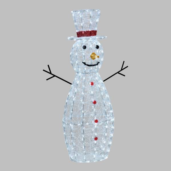 Lotti - Bonhomme de Neige 3D H120cm 260 LED blanc froid 8 jeux lumières IP44 SMART Connect 31V Lotti - Imagen 3