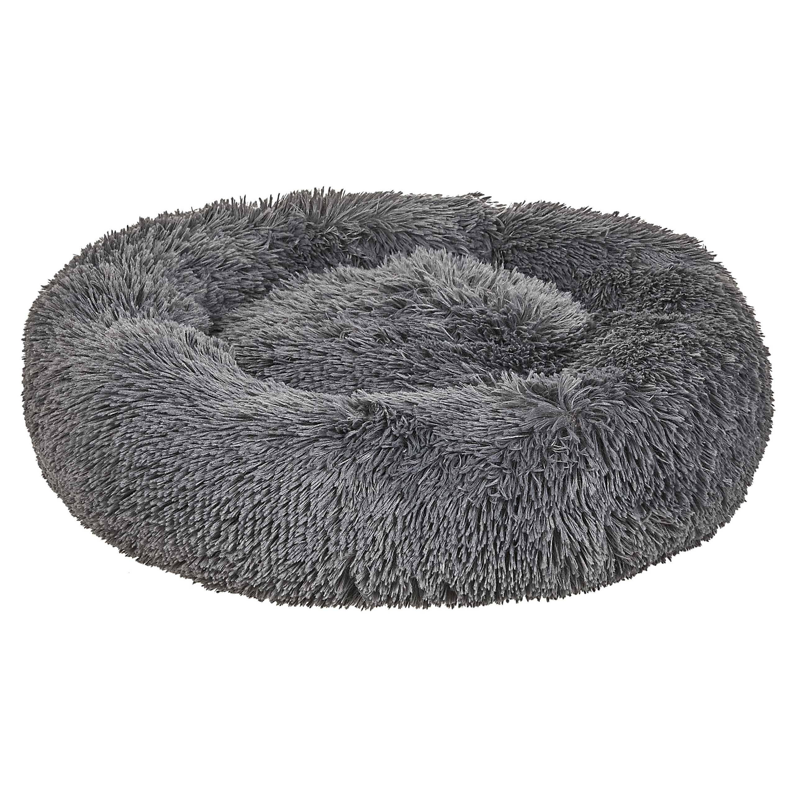 Beliani - Lit pour animal Fourrure synthétique Gris foncé KULU - 60x60x15- Beliani - Image 2