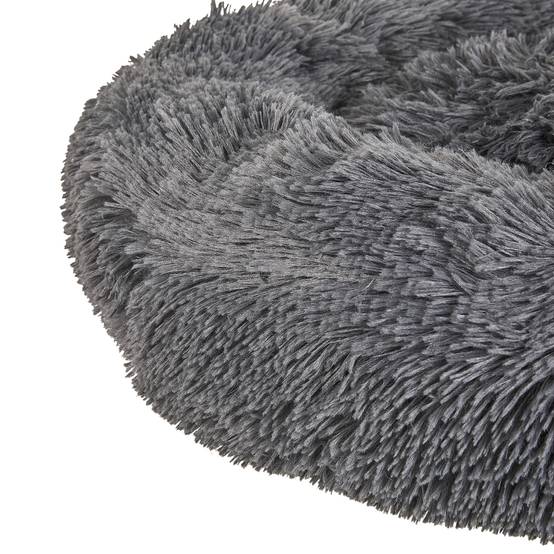 Beliani - Lit pour animal Fourrure synthétique Gris foncé KULU - 60x60x15- Beliani - Image 4