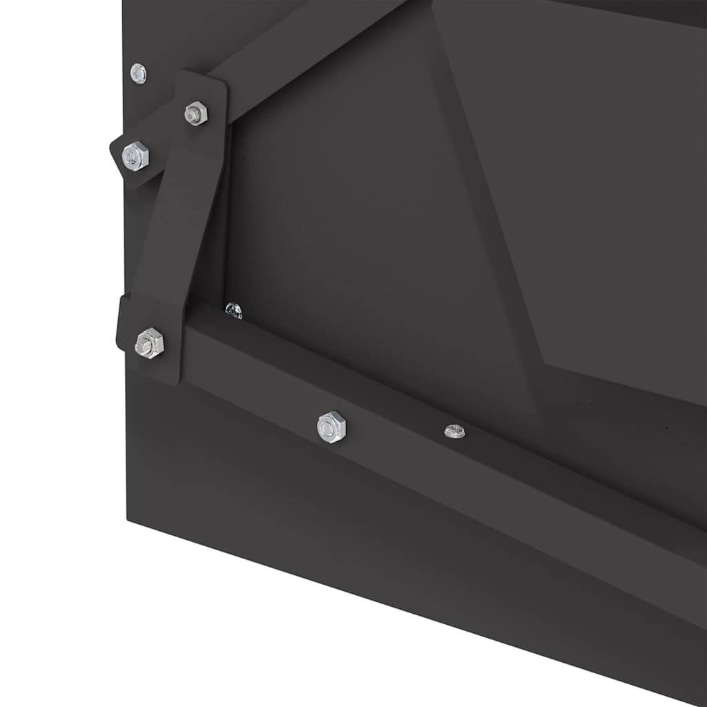 Large Mangeoire Pédale Acier Poule Basse 50cm Noir - ComfortXL Outdoor Living - Image 9