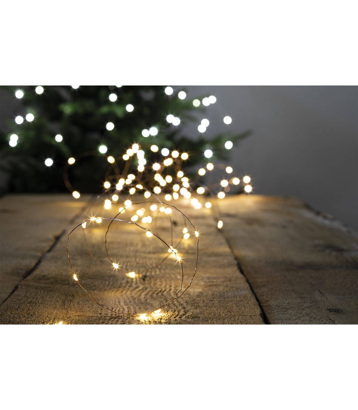 Feeric Christmas - Guirlande lumineuse copper 200 LED 20m extérieur blanc chaud - Feeric Lights & Christmas - Imagen 2