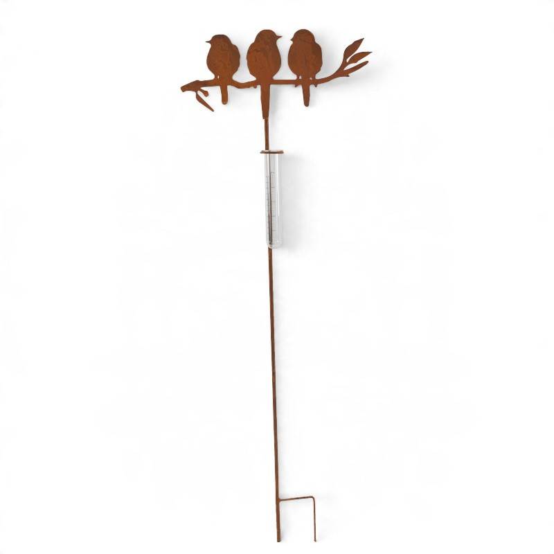 La Grande Prairie - Tuteur pluviomètre jardin oiseaux 35x1x105cm - Image 2