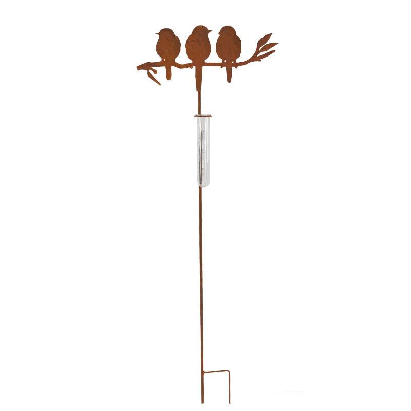La Grande Prairie - Tuteur pluviomètre jardin oiseaux 35x1x105cm - Image 4