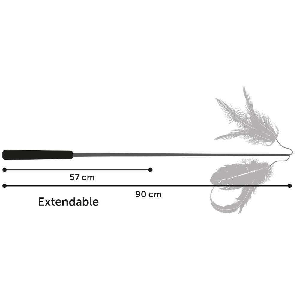 Canne a pêche Yula télescopique de 57 cm à 90 cm. pour chat - Imagen 7