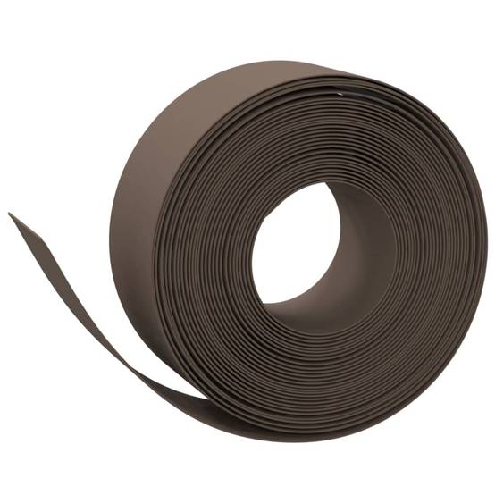 Bordure pelouse polyéthylène extérieur aménagement paysager 10mx20cm brun - ComfortXL Outdoor Living - Image 3