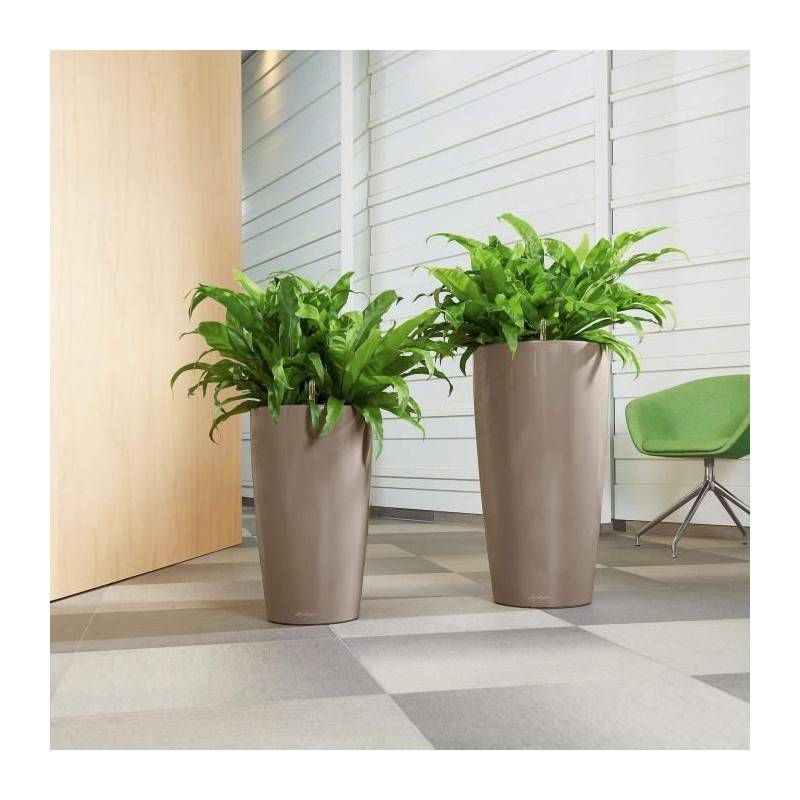 Lechuza - Pot De Fleur Lechuza Rondo Premium 40 - Kit Complet, Rouge Scarlet Brillant - Imagen 5