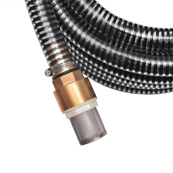 Vidaxl - Tuyau d'aspiration avec raccords en laiton 3 m 25 mm Noir vidaXL 142888 - Image 4