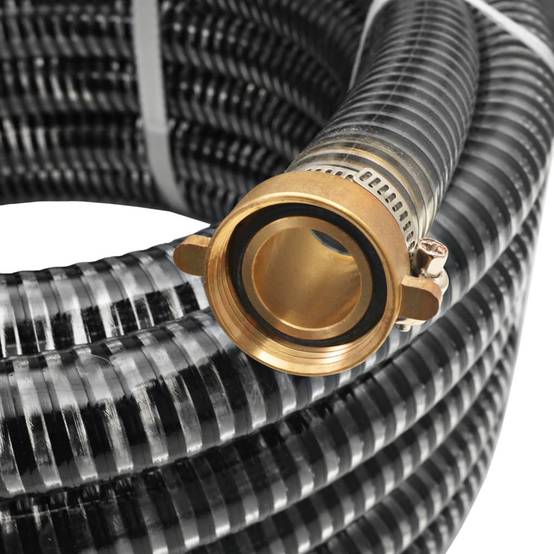 Vidaxl - Tuyau d'aspiration avec raccords en laiton 3 m 25 mm Noir vidaXL 142888 - Image 3