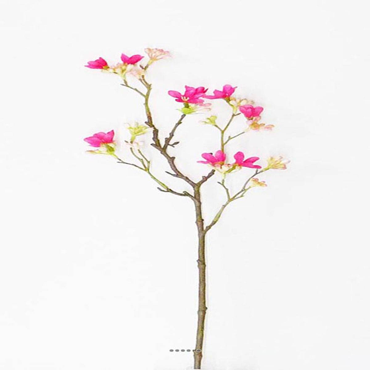 Artificielles - Branche de Jasmin factice 10 fleurs H50cm Superbe branche Rose fushia - couleur: Rose fushia 730 - Imagen 2