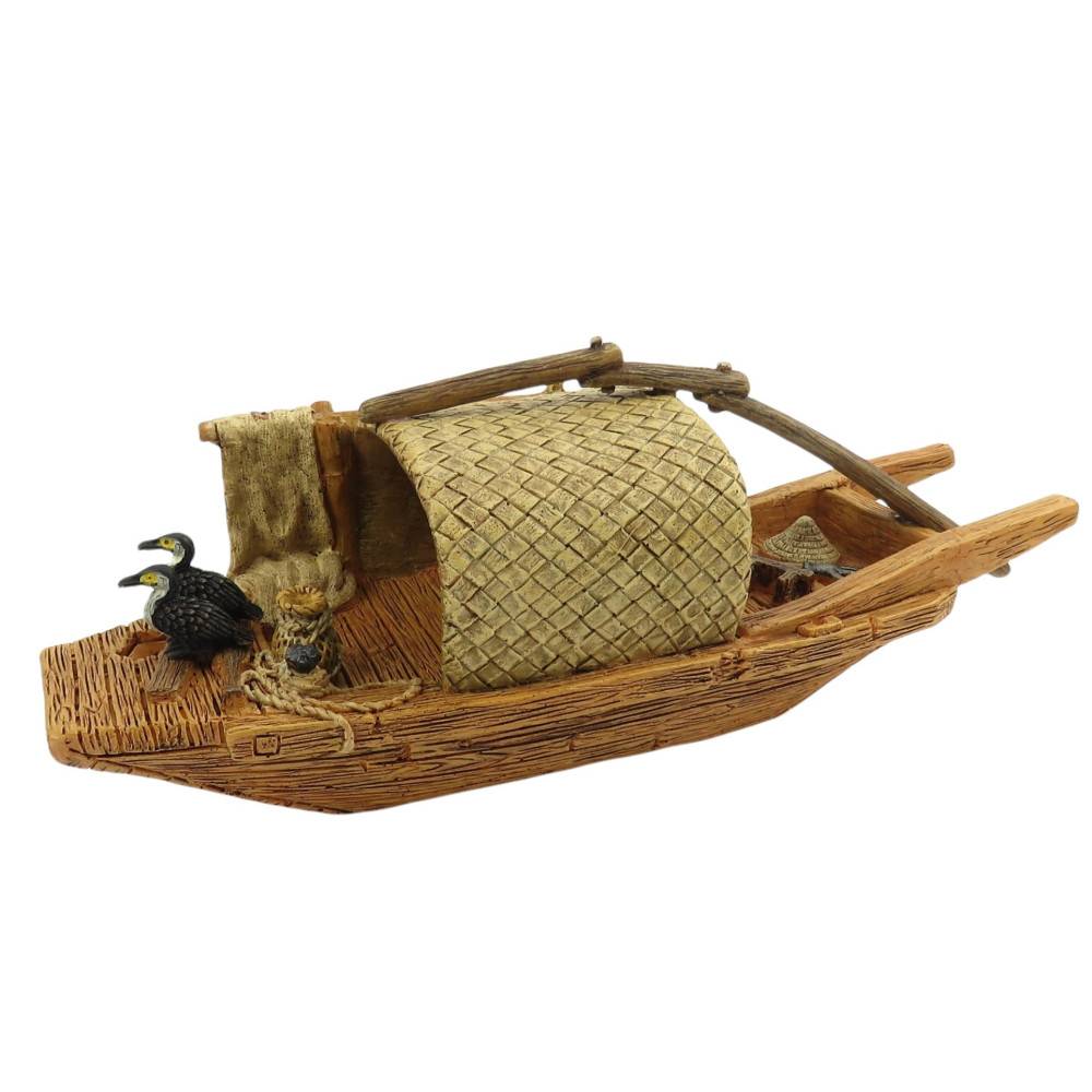 animallparadise - Bateau Pagode model 2 L, 28 x 9 x 10 cm, décoration aquarium - Imagen 2