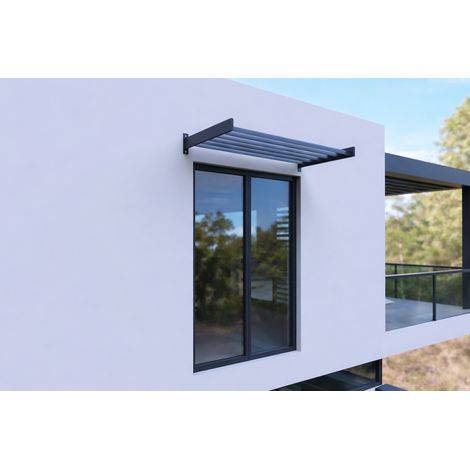 Brise Soleil Aluminium Horizontal 148x75cm Anthracite ORIAL Made in France - Image 1