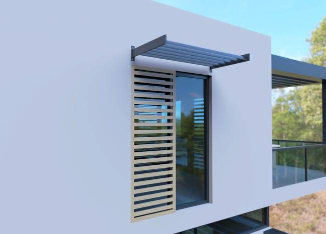 Brise Soleil Aluminium Horizontal 148x75cm Anthracite ORIAL Made in France - Image 6